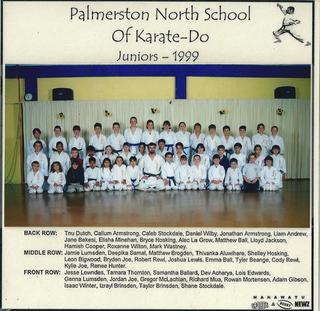 1999 Junior photo at Ngata st Dojo